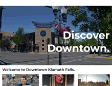 Tablet Screenshot of downtownklamathfalls.org